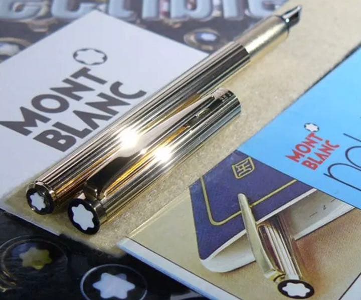 金運を呼ぶ黄金の総金張りの価値の高い逸品！No1147ノブレス美品！★モンブラン