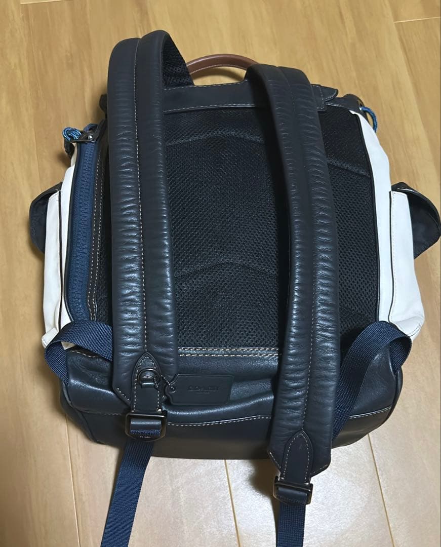 COACH メッセンジャーバッグ ホワイト/ネイビー