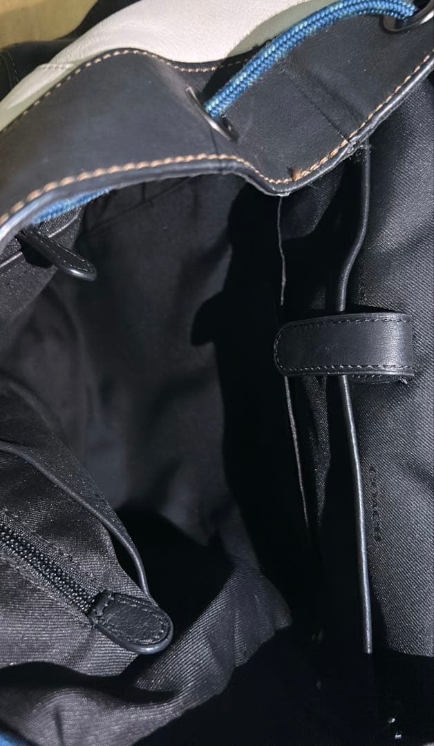 COACH メッセンジャーバッグ ホワイト/ネイビー