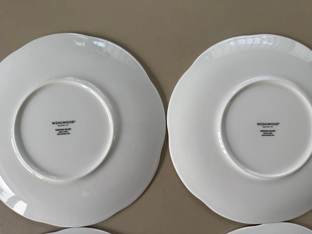 【希少・美品】ウェッジウッド ペオニアブラッシュ ディナープレート27cm 4枚
