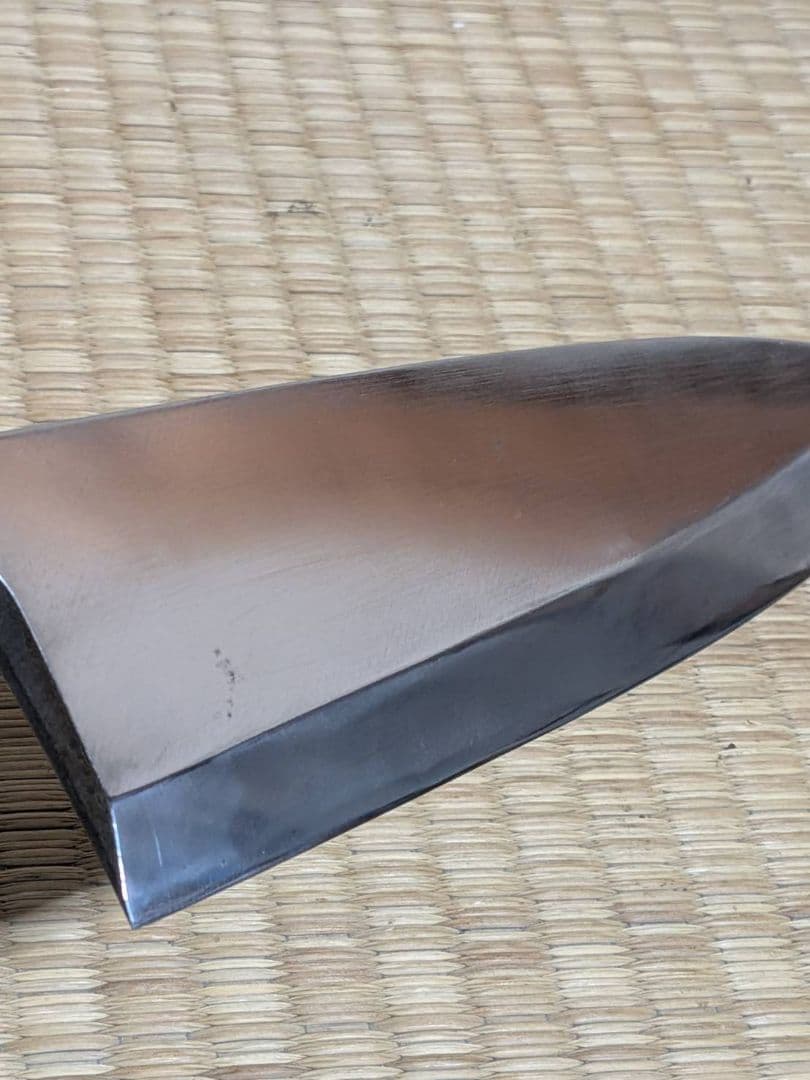 高級 本霞 出刃包丁 全長37cm 刃渡31cm 研ぎ直し済 刺身包丁