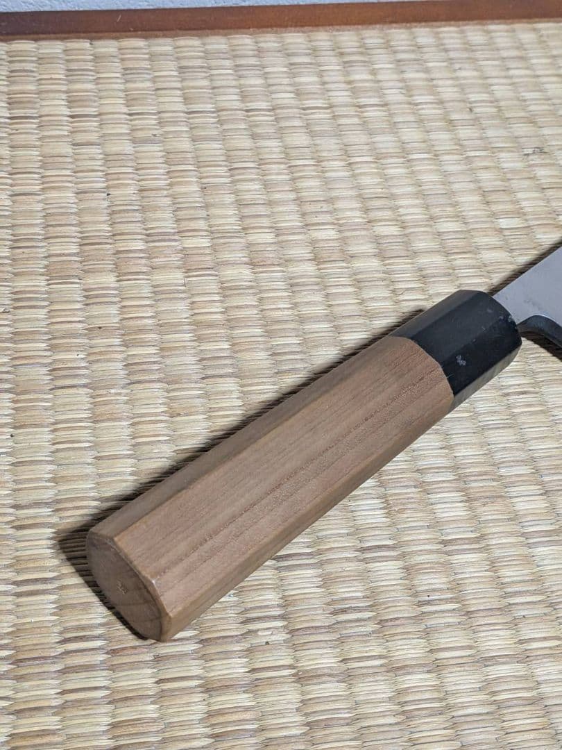 高級 本霞 出刃包丁 全長37cm 刃渡31cm 研ぎ直し済 刺身包丁