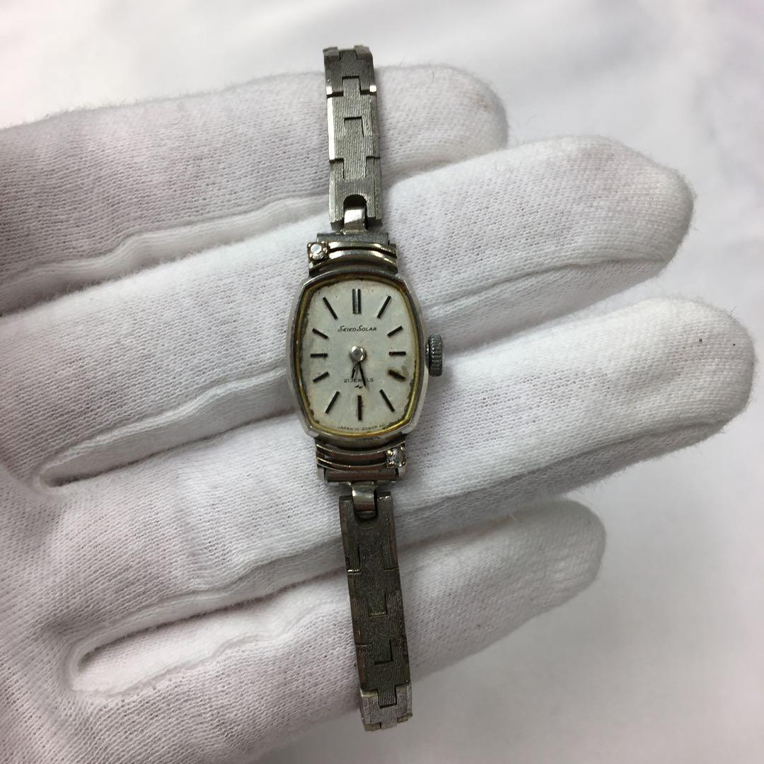 SEIKO セイコーソーラー 14KWG 腕時計　ジャンク