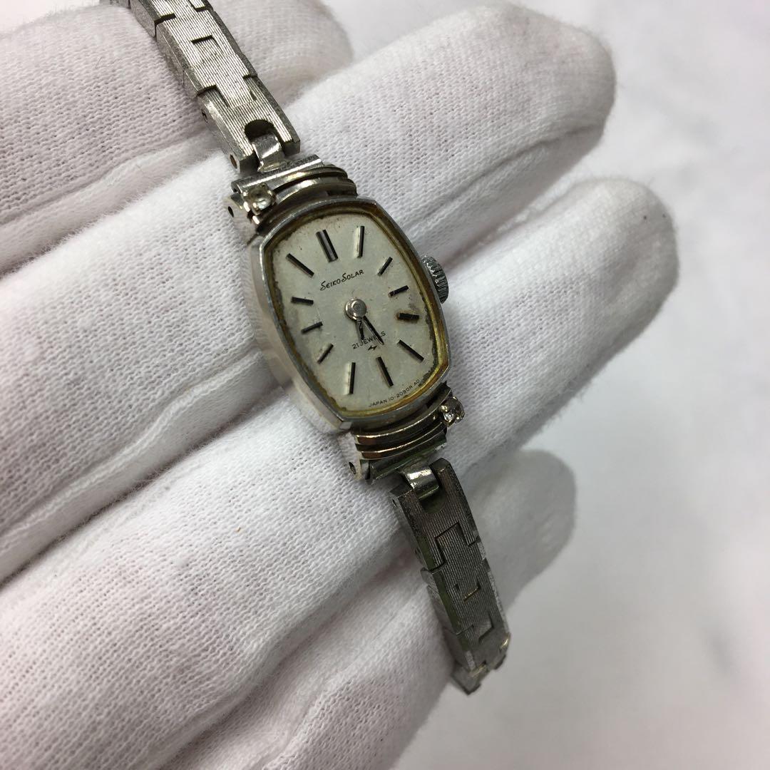 SEIKO セイコーソーラー 14KWG 腕時計　ジャンク
