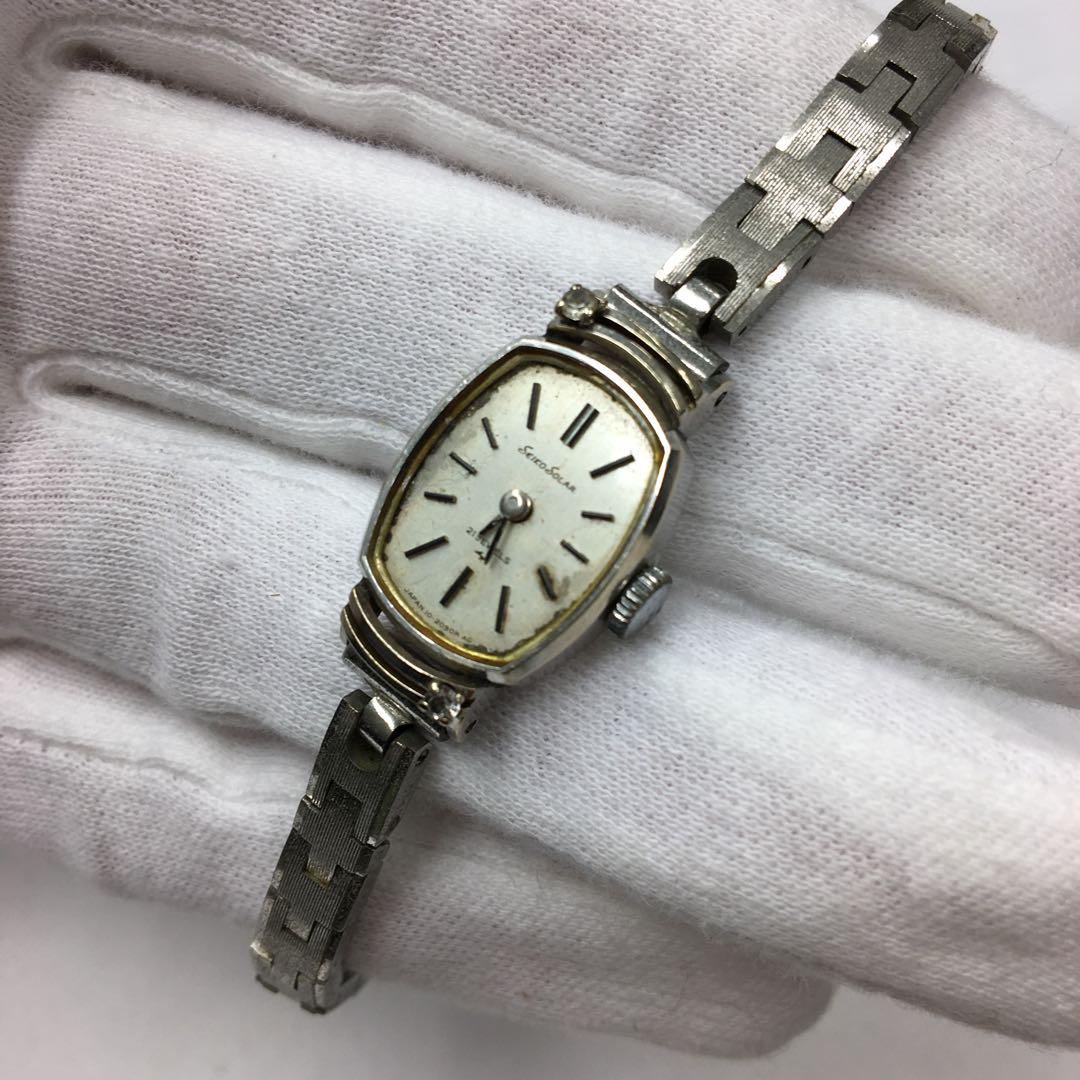 SEIKO セイコーソーラー 14KWG 腕時計　ジャンク