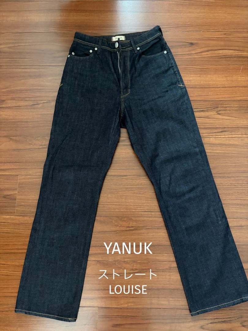 【未使用】YANUK Louise ストレートデニム インディゴ　26サイズ