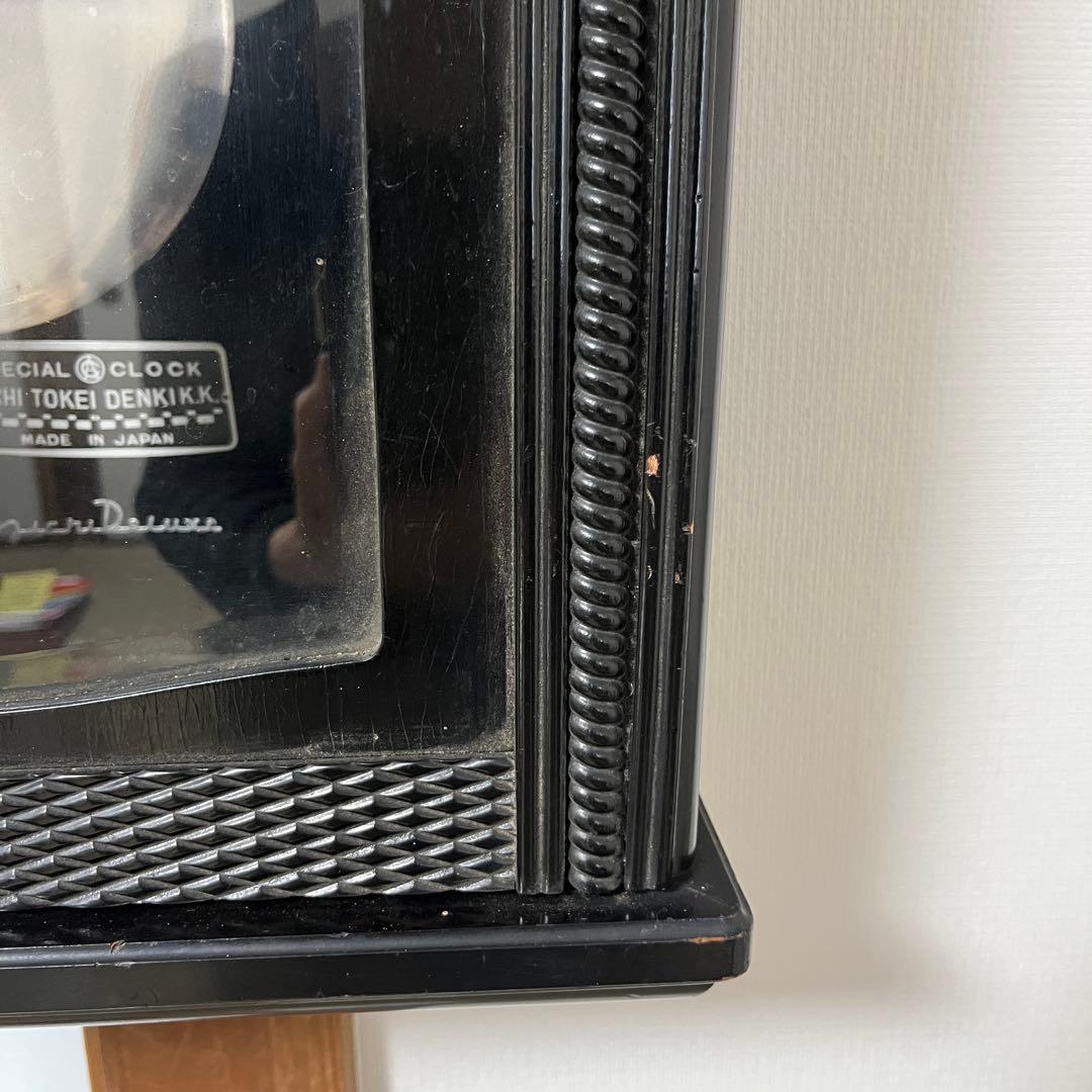 Aichi 30 DAY 愛知柱時計　ゼンマイ式　木製掛時計 黒