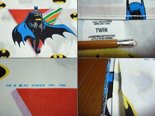 ネオビンテージ！89年★セルビッチ 耳付 バットマン BATMAN シーツカバー