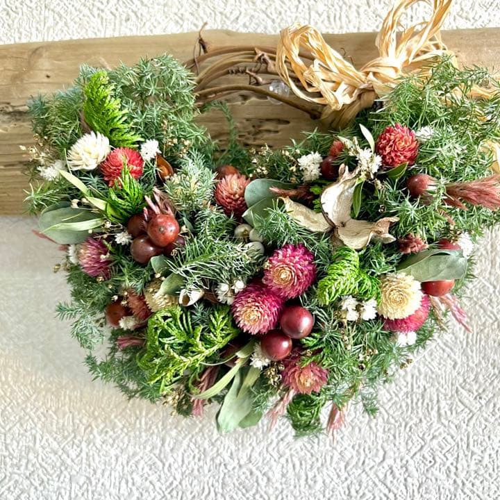 クリスマスリース　お正月リース　杉リース　冬リース