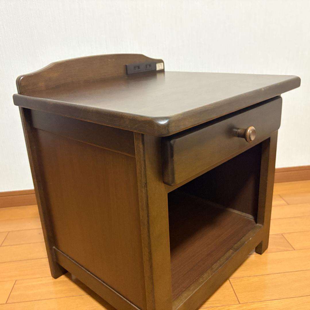 karimoku カリモク ナイトテーブル サイドテーブル ブラウン 1996
