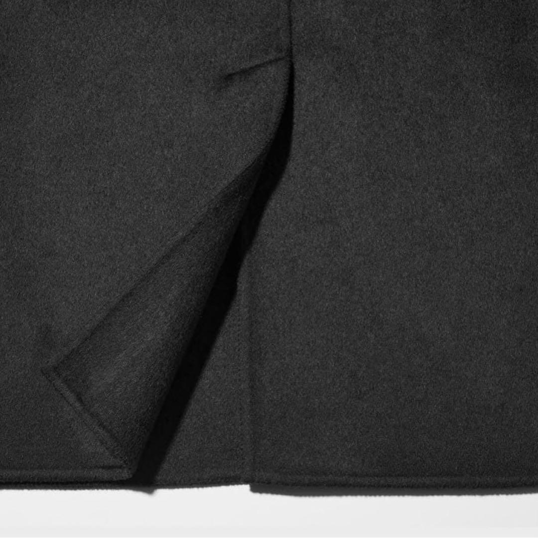 41】新品 UNIQLO +J カシミヤブレンドラップロングコート ブラック S
