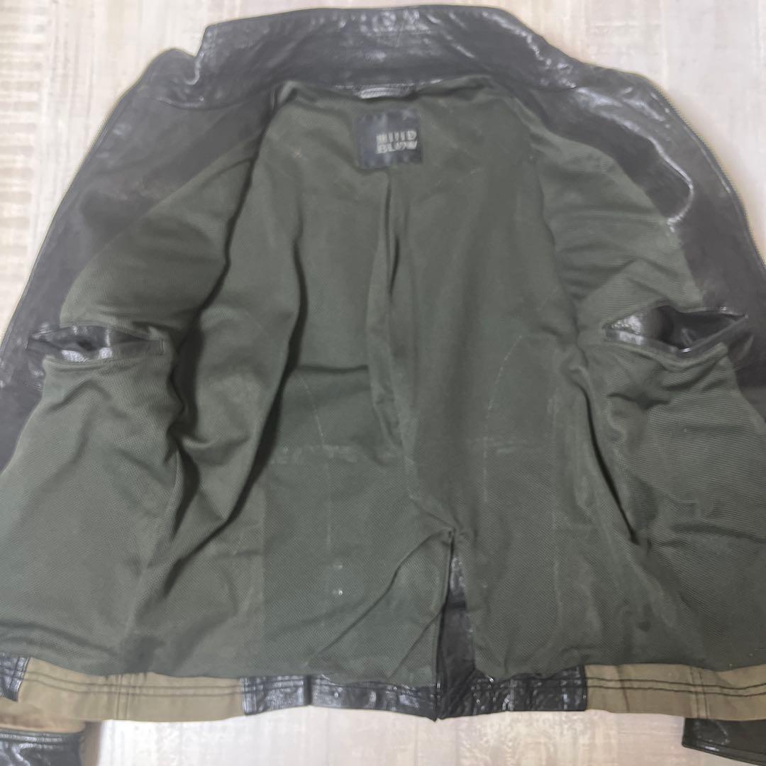【羊革】MIND BLOW MEN'S BIGI レザー ライダース ジャケット