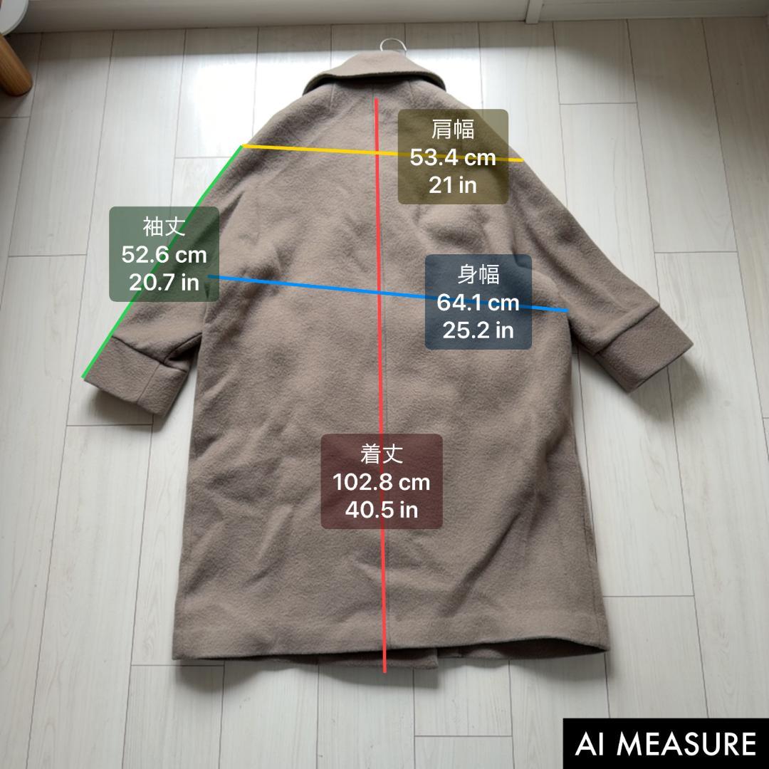 美品・希少カラー✨ティッカ　テントコート　オーバーコート　ロング　オリーブ　F