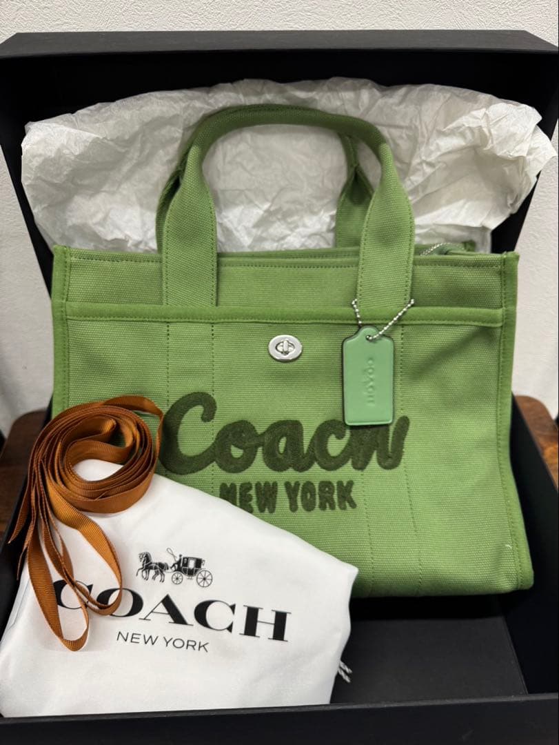 極美品 COACH めるる着用モデル カーゴトート 2way バッグ　34