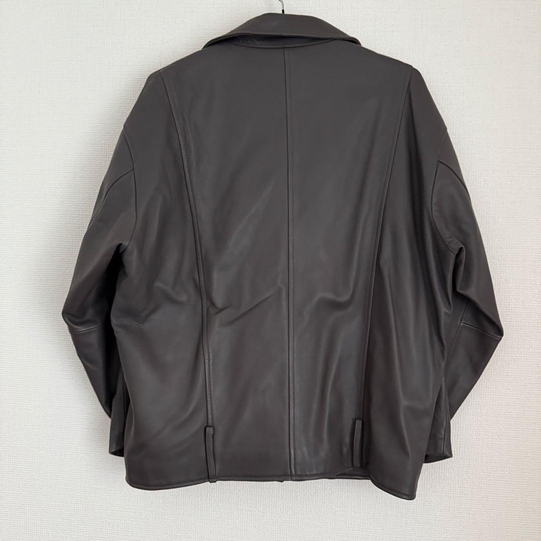 SALE Juemi 美品 リアル レザー ジャケット グレー