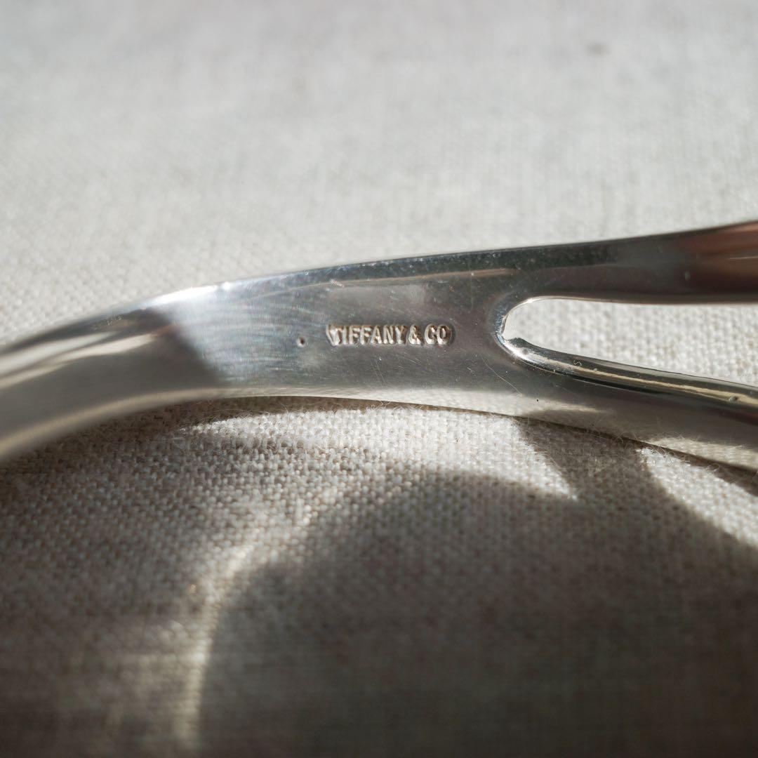 【名品】Tiffany スリット バングル シルバー ボーンカフ