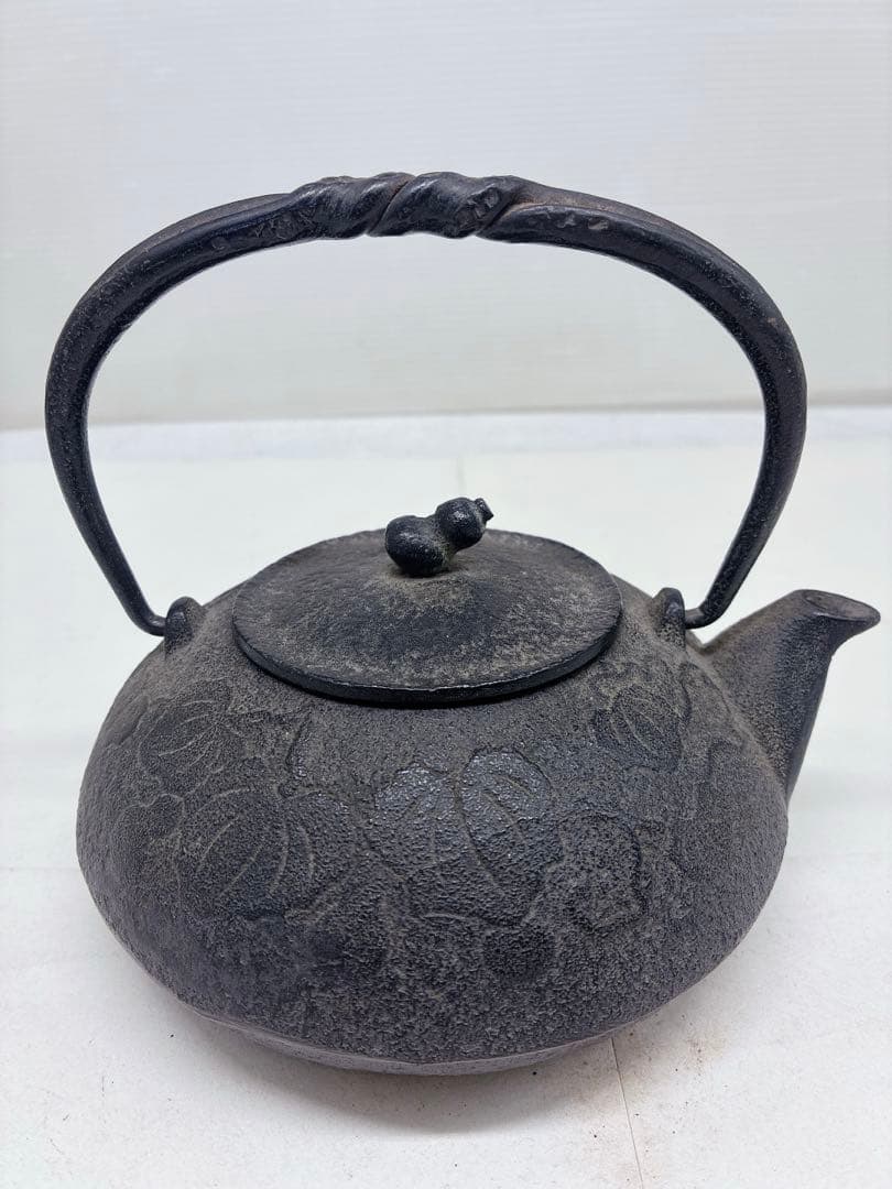 南部鉄器 瓢箪 ひさご鉄瓶 ホーロー急須 浮彫り瓢箪柄 伝統工芸品 コレクション