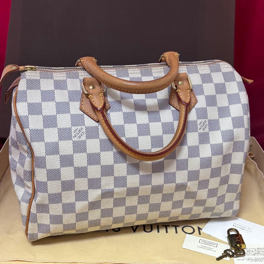 極美品！ルイヴィトン☆スピーディ30 ダミエ アズール