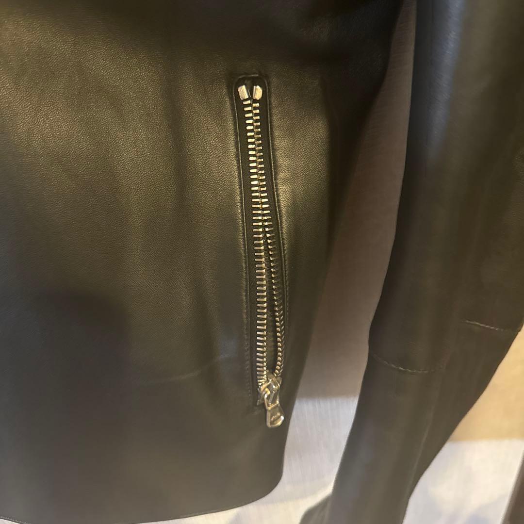 TOMORROWLAND DENIM ブラックレザーライダースジャケット