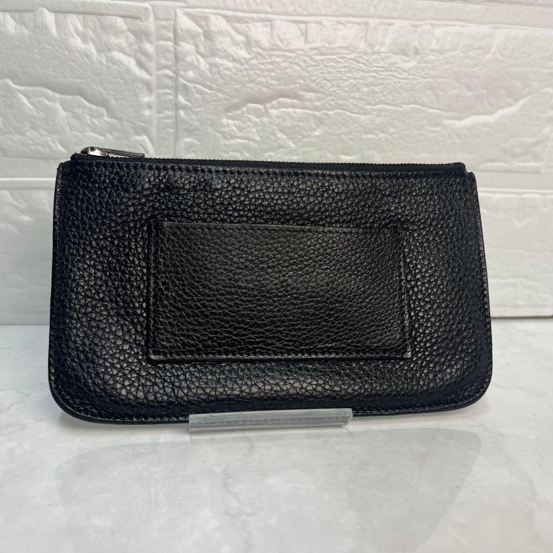 HERMES エルメス 財布 ドゴン GM 小銭入れ付き 刻印:□F ブラック