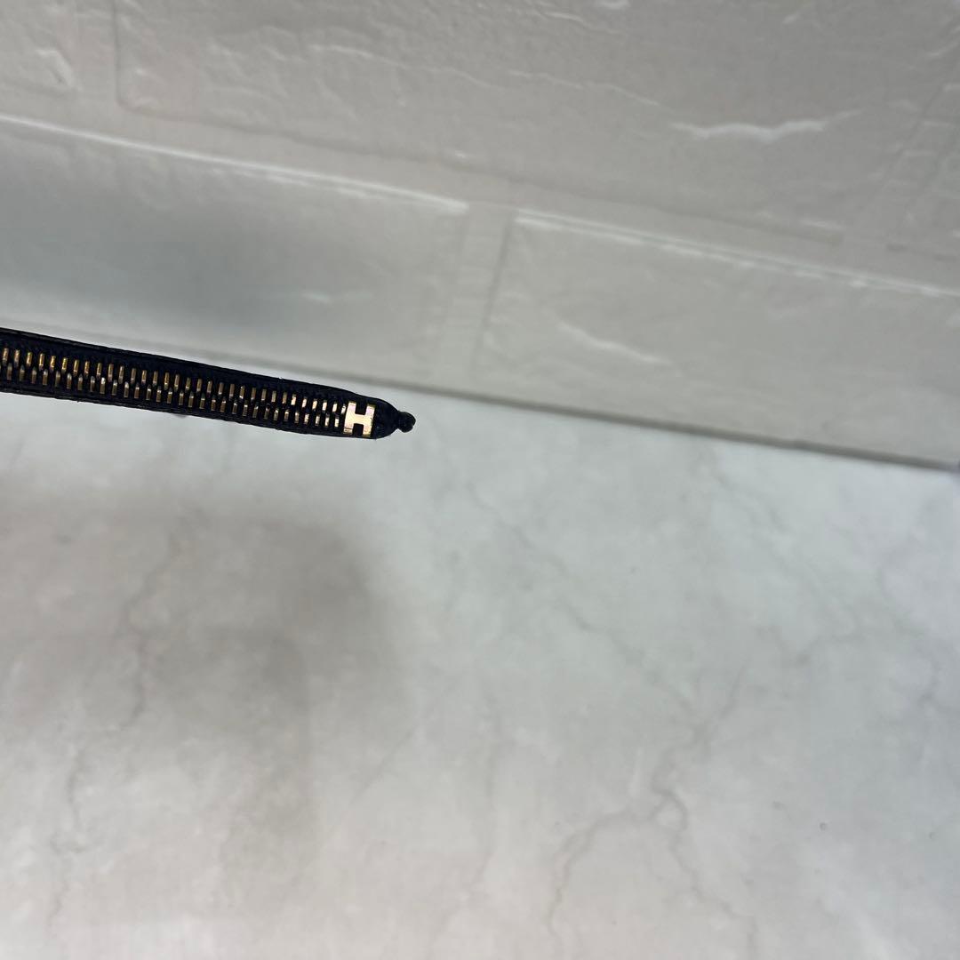 HERMES エルメス 財布 ドゴン GM 小銭入れ付き 刻印:□F ブラック