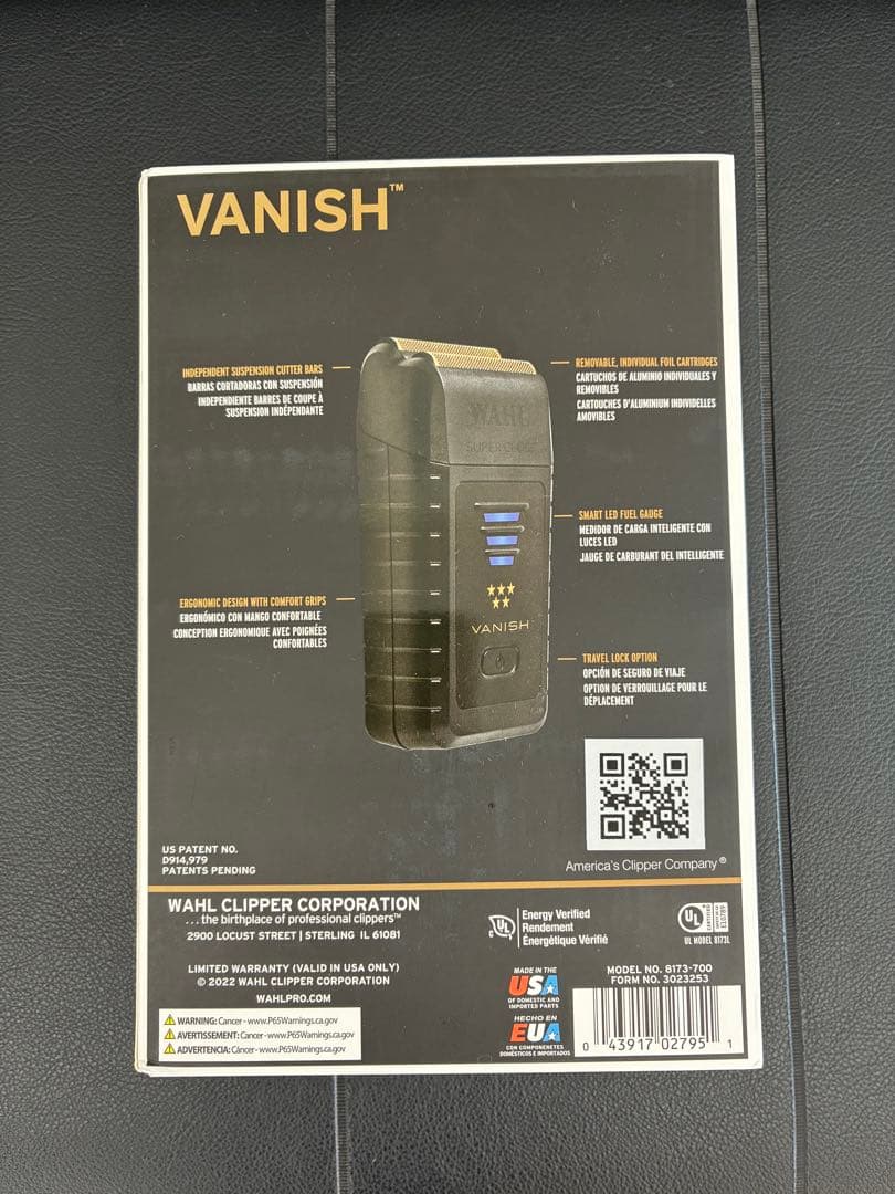 wahl 5star VANISH ヴァニッシュ　シェーバー