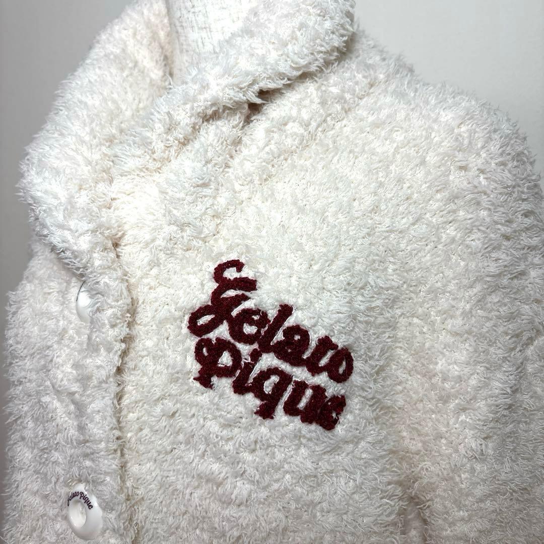 【新品】ジェラートピケ ジェラートスノーベアジャガードショールカーディガン