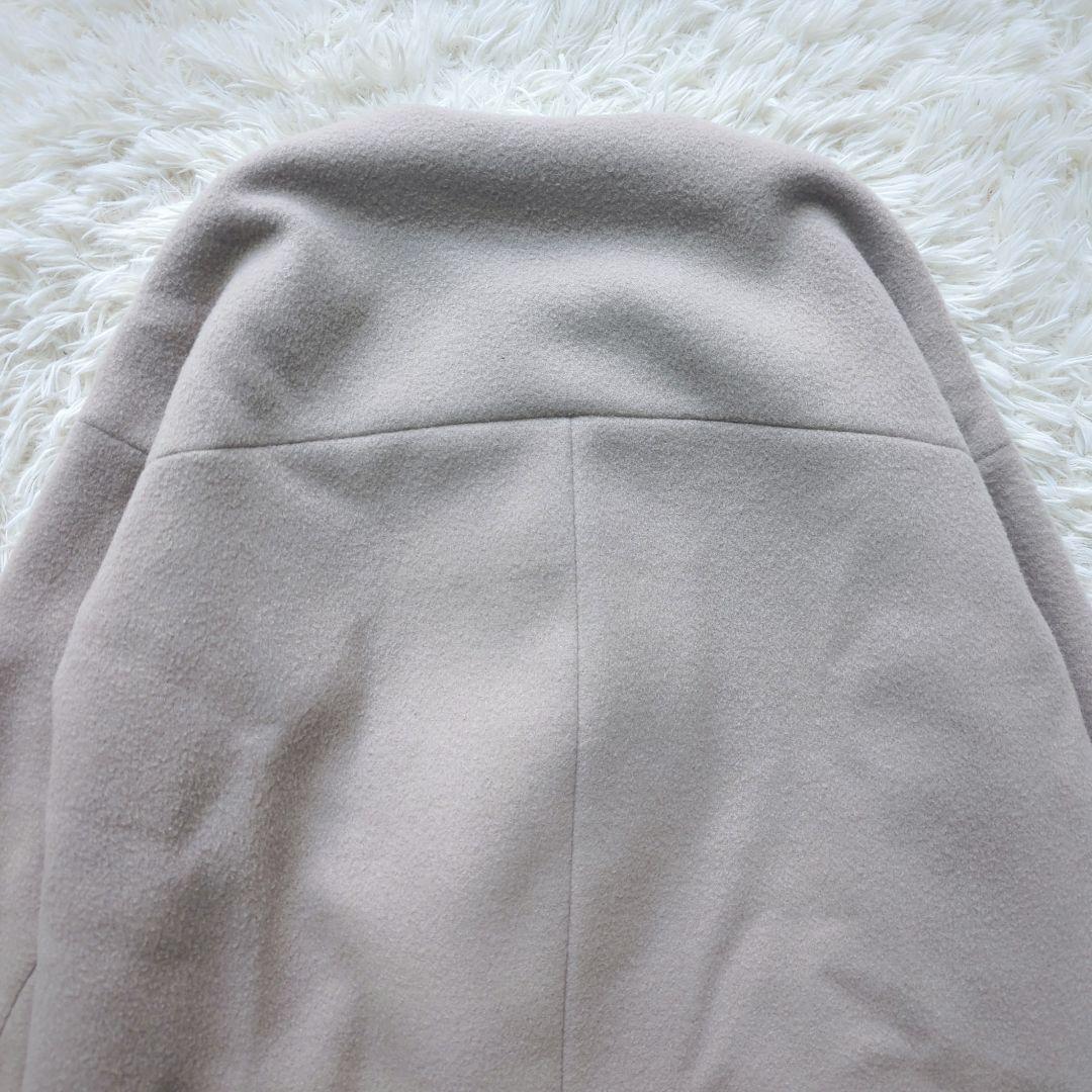 【Chloe】ドゥーズィエムクラス　ビーバーノーカラーロングコート