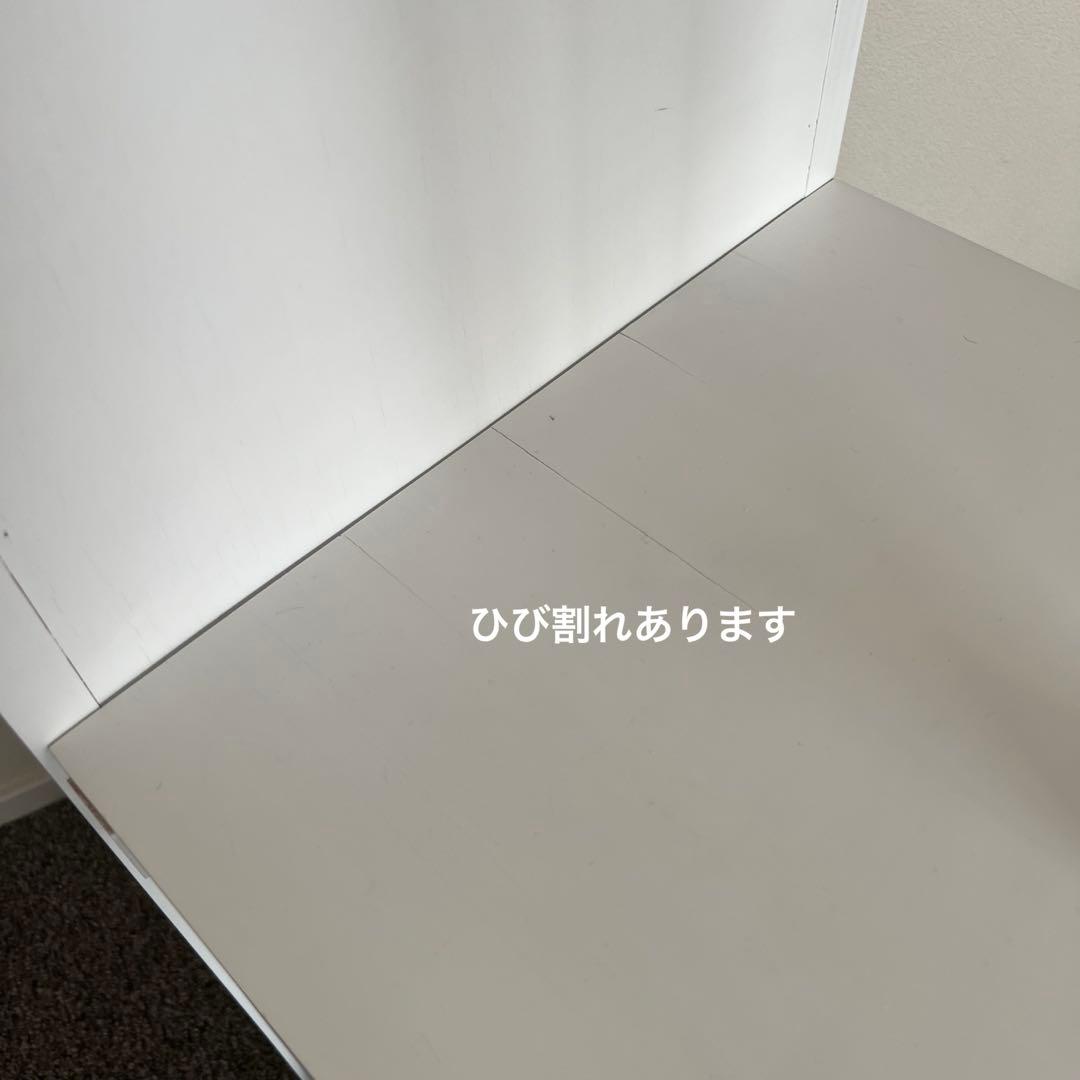 ハンガーラック付き360℃回転スタンドミラー ホワイト 最終価格