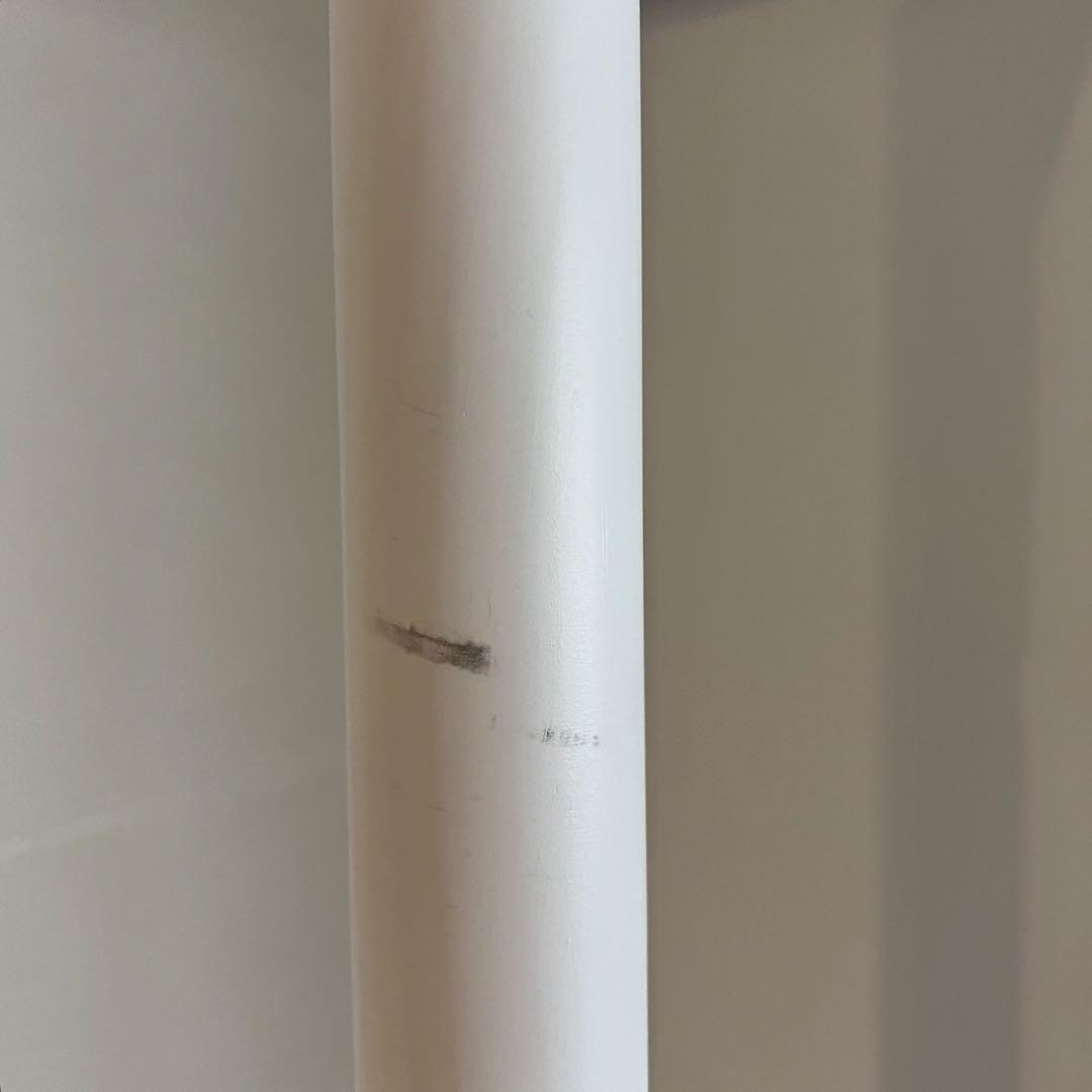 ハンガーラック付き360℃回転スタンドミラー ホワイト 最終価格