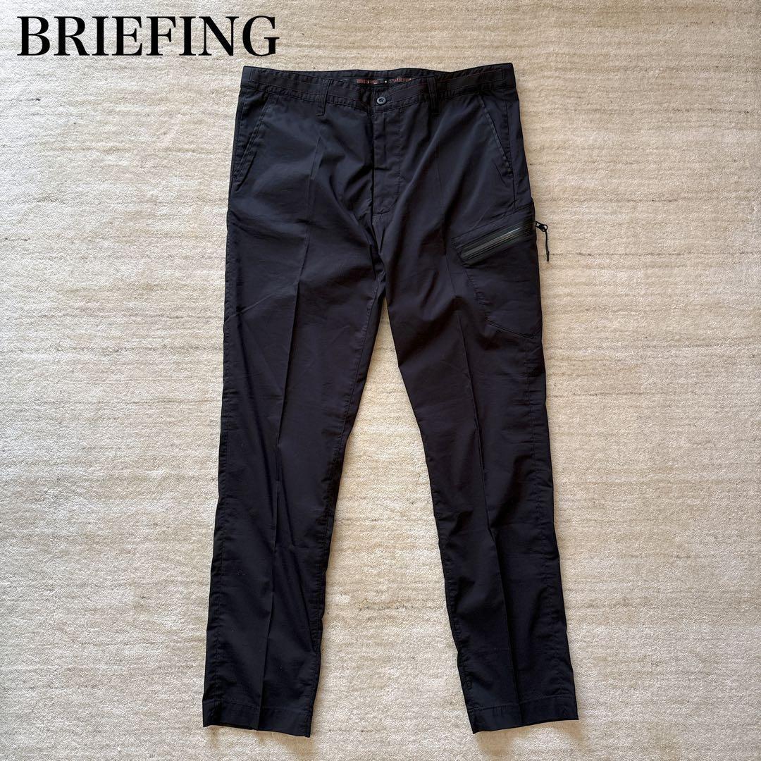 美品 ブリーフィング テーパード ゴルフパンツ 黒 L
