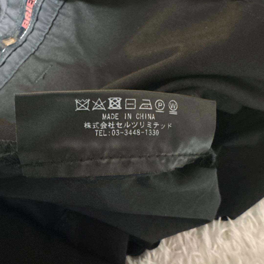美品 ブリーフィング テーパード ゴルフパンツ 黒 L