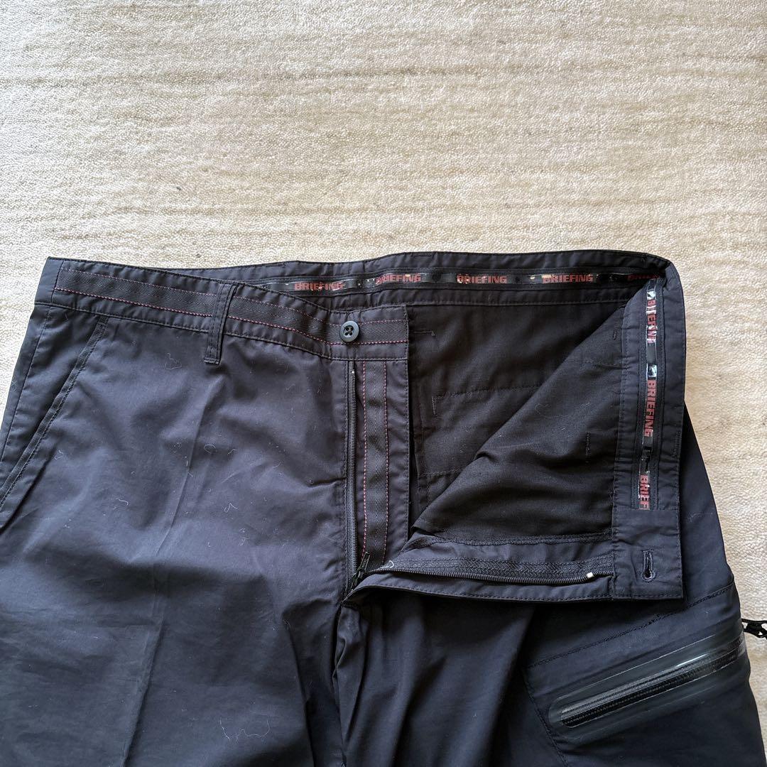 美品 ブリーフィング テーパード ゴルフパンツ 黒 L