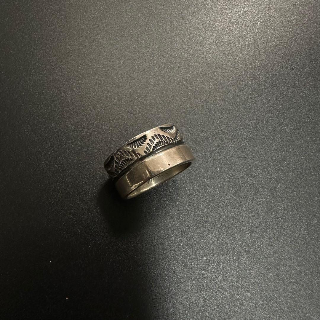 Navajo Henry Mariano スタンプワーク リング20号