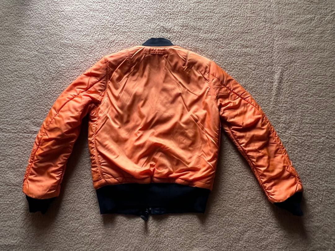 【美品】ALPHA INDUSTRIES MA-1フライトジャケット【Ｌ】黒