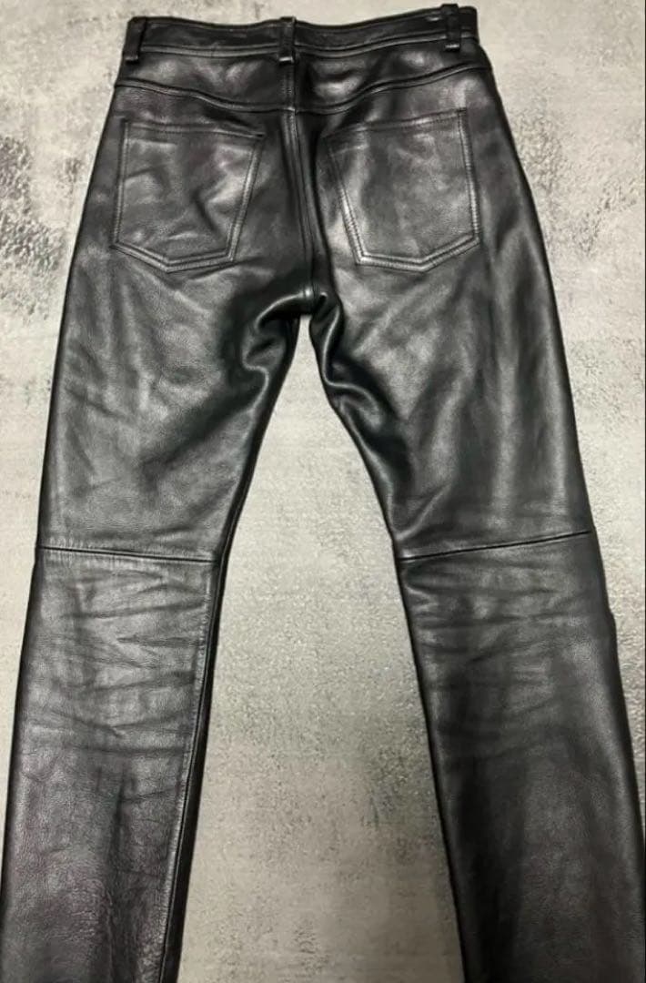 AVIREX アビレックス　革パン 牛革　レザー　ストレートパンツ 30