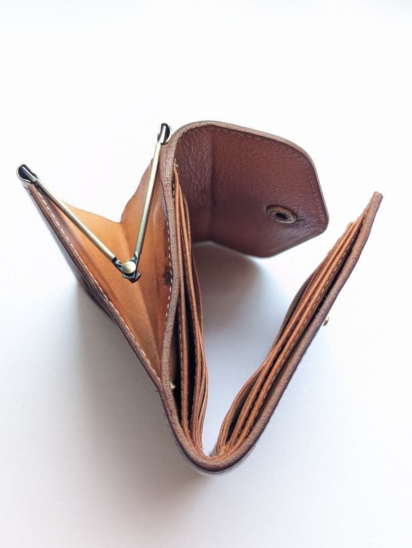 イルビゾンテ【限定モデル】ボルドー×ヌメ エンボスドコレクション 希少 がま口