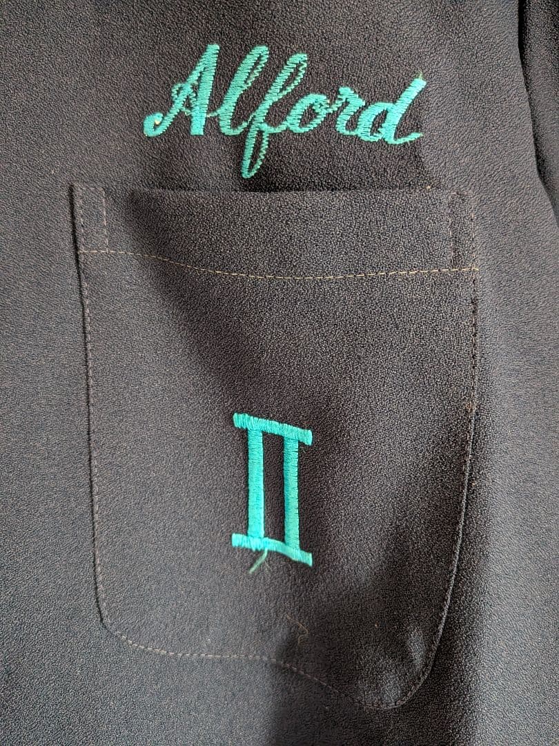 和柄ボーリングシャツ 武者柄