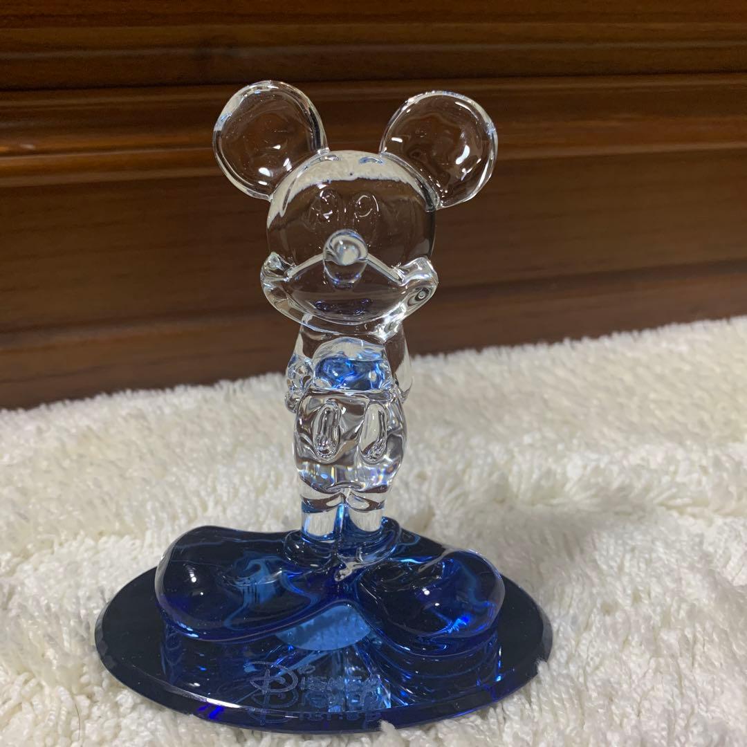 希少　ディズニーランド　ディズニー　ガラス細工　置物　フィギュア　ミッキー　レア