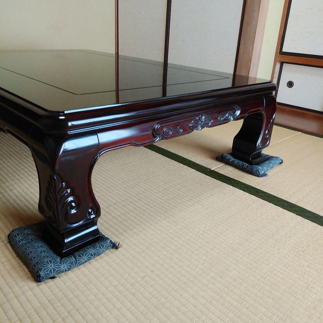 大型木製座卓 ダークブラウン