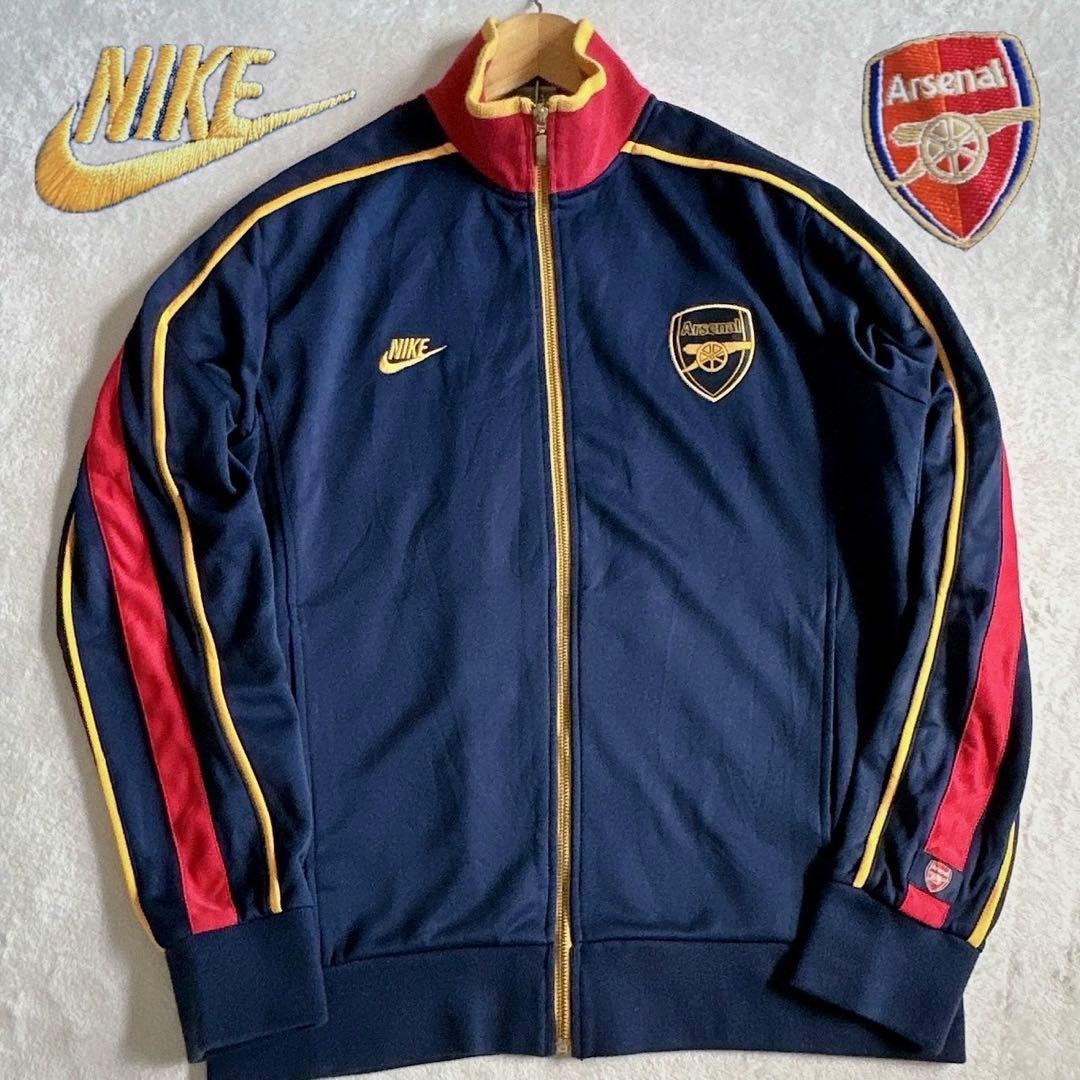 【極美品】NIKEナイキ アーセナル トラックジャケット ジャージ L 刺繍ロゴ