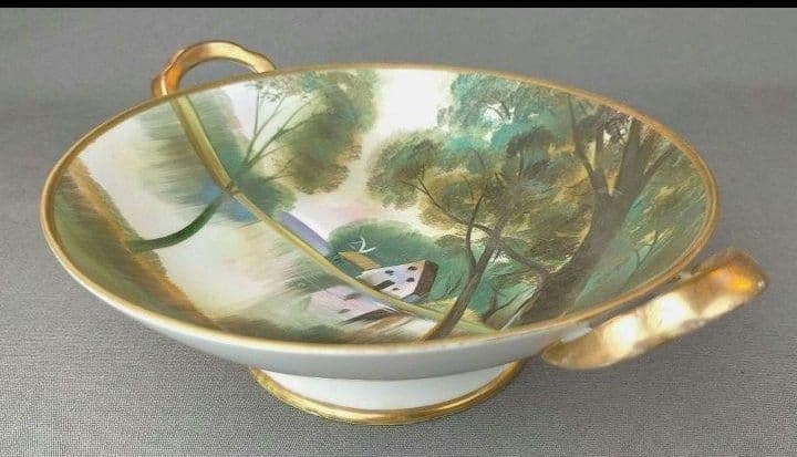 期間限定大セール★オールドノリタケ 風景絵 ボウル