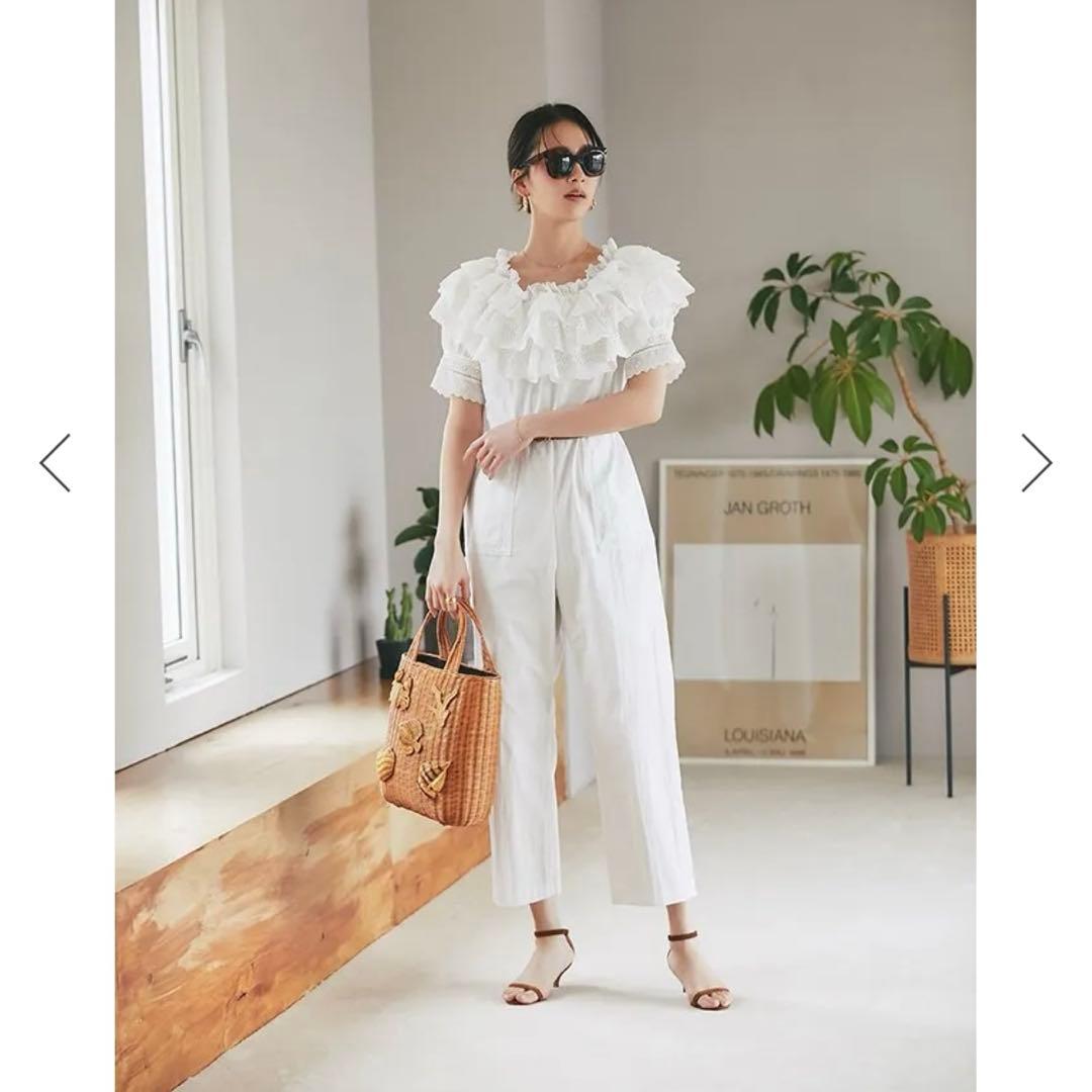 seventen bymihokawahito コットン レース オールインワン