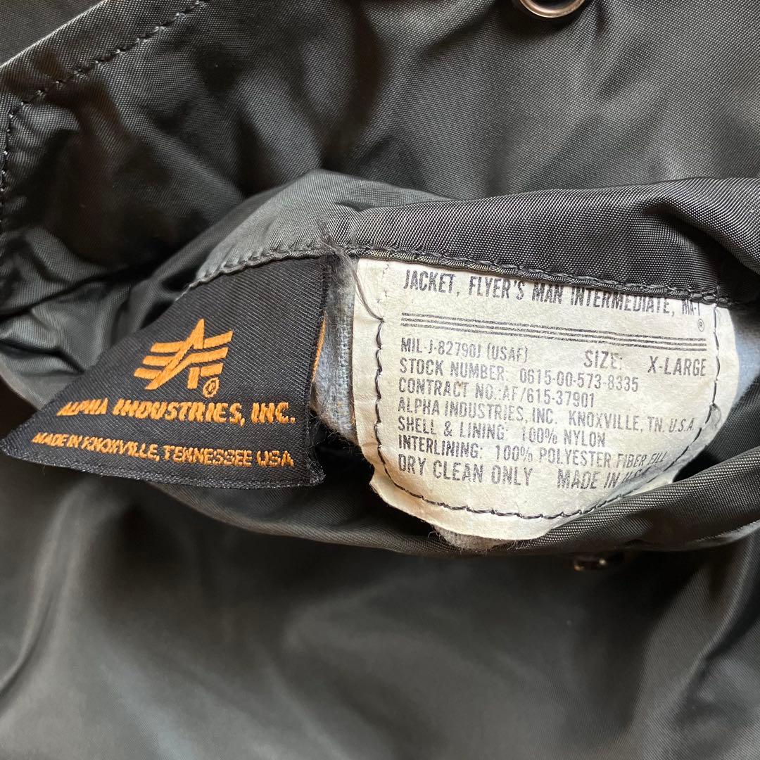 90s alpha MA-1 短丈 フライト ボンバー ジャケット y2k xl