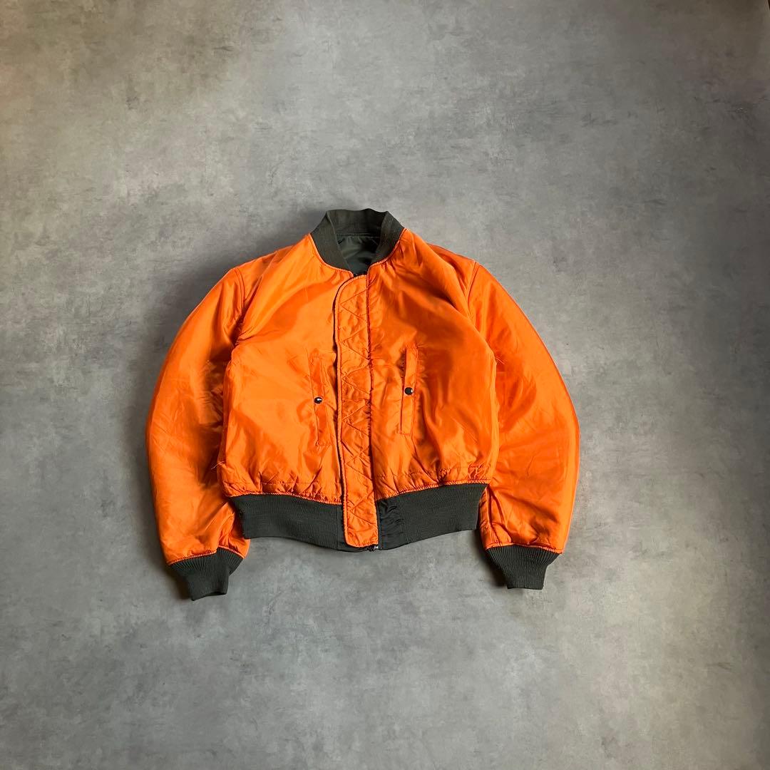 90s alpha MA-1 短丈 フライト ボンバー ジャケット y2k xl