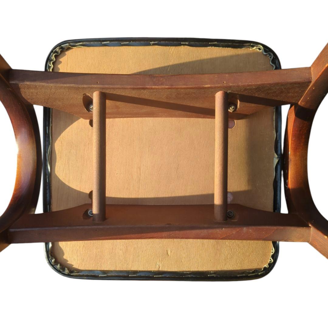 秋田木工　スタッキングスツール　ブラック　剣持勇　曲木