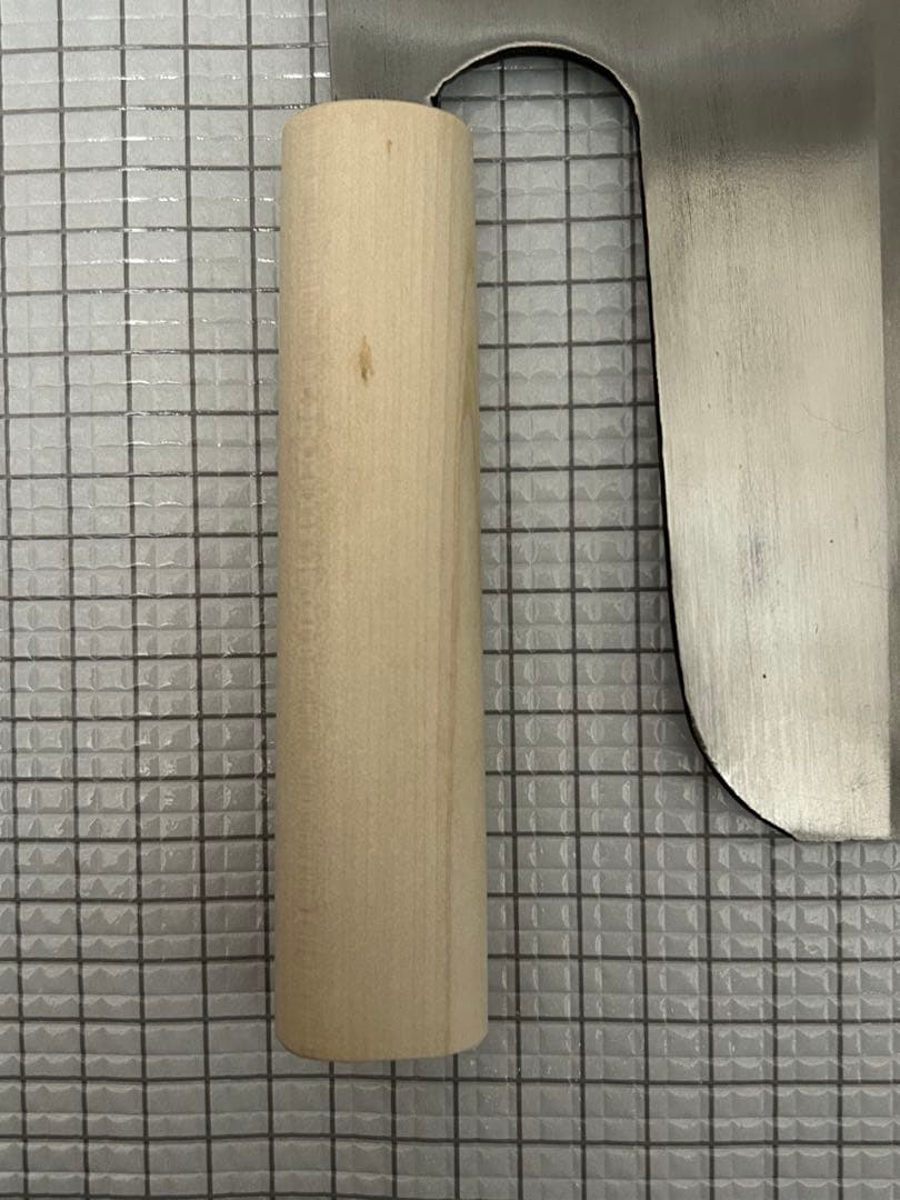 蕎麦切包丁 240mm 朴丸柄ハンドル 麺切包丁 そば切り 包丁