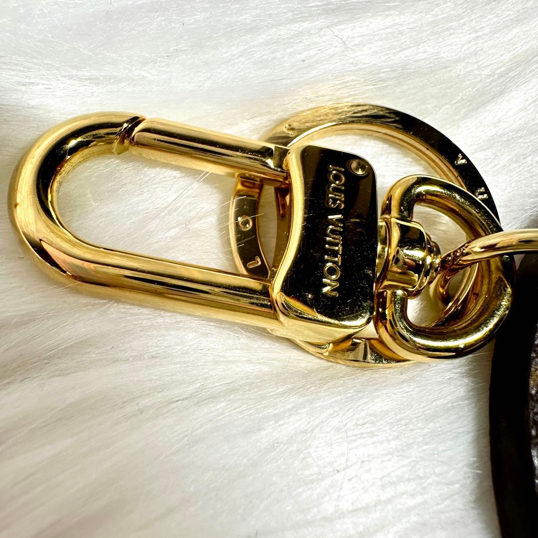 極美品 ルイヴィトン ポルトクレ キーリング モノグラム クリスマス限定 クマ