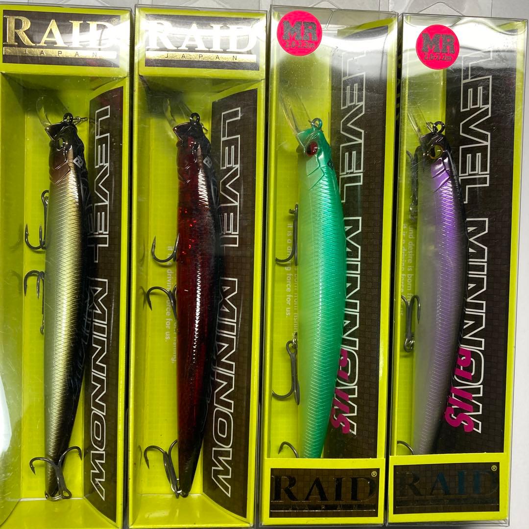 【新品】レイドジャパン　レベルミノー／プラス ２タイプ 4セット