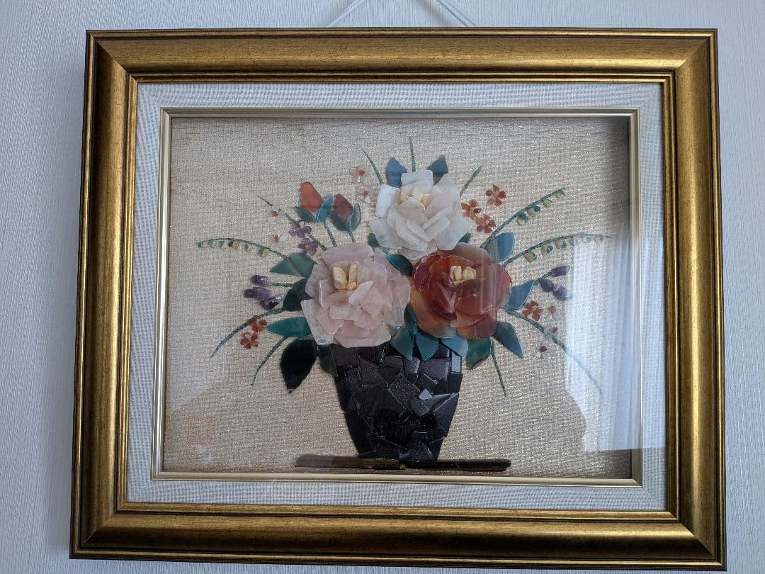 花石絵（原石メノウ他）